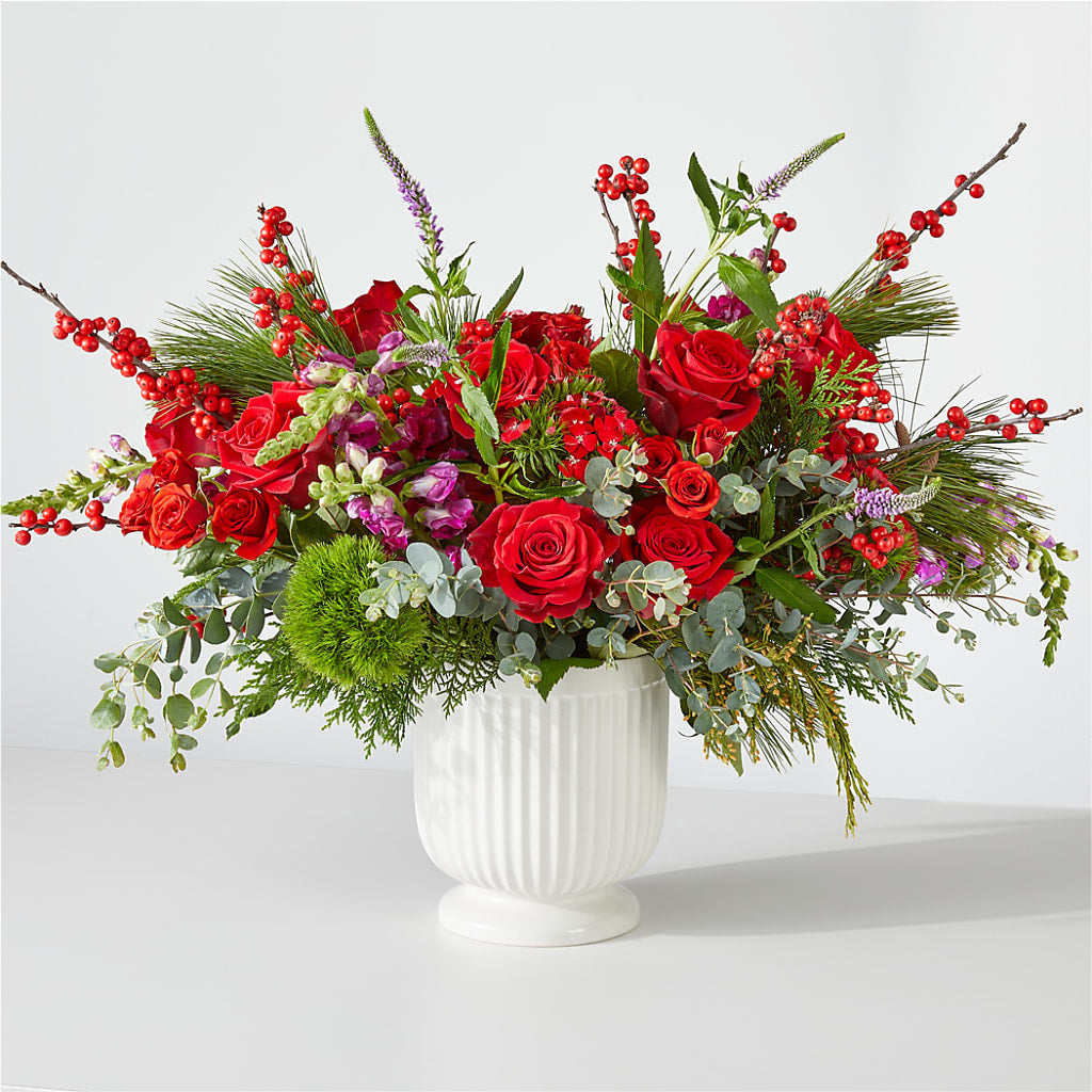 Big Red Bow Bouquet – Blakley Flower Shop Llc, Blakely GA