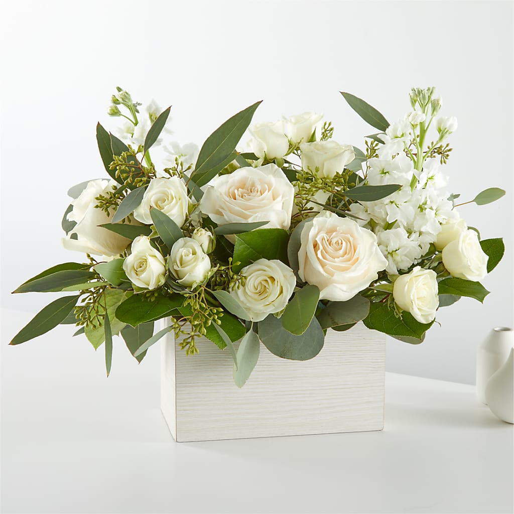 Fresh Linen Box Bouquet – Blakley Flower Shop Llc, Blakely GA