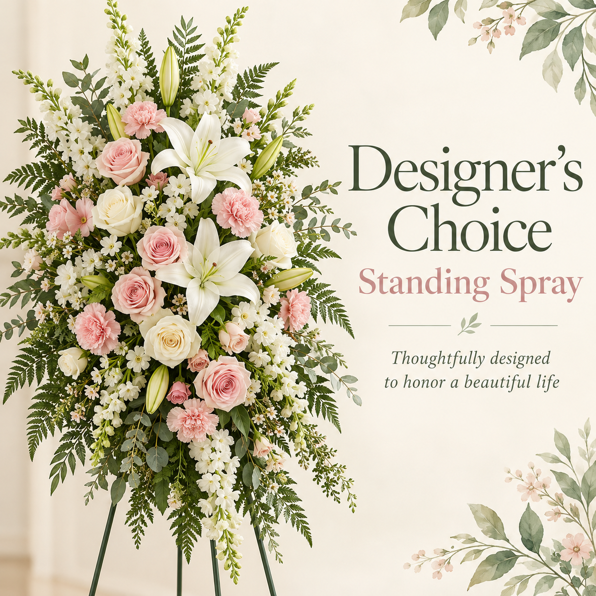 Designer’s Choice Standing Spray