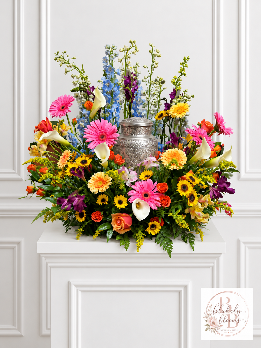 A Colorful Life Urn Tribute