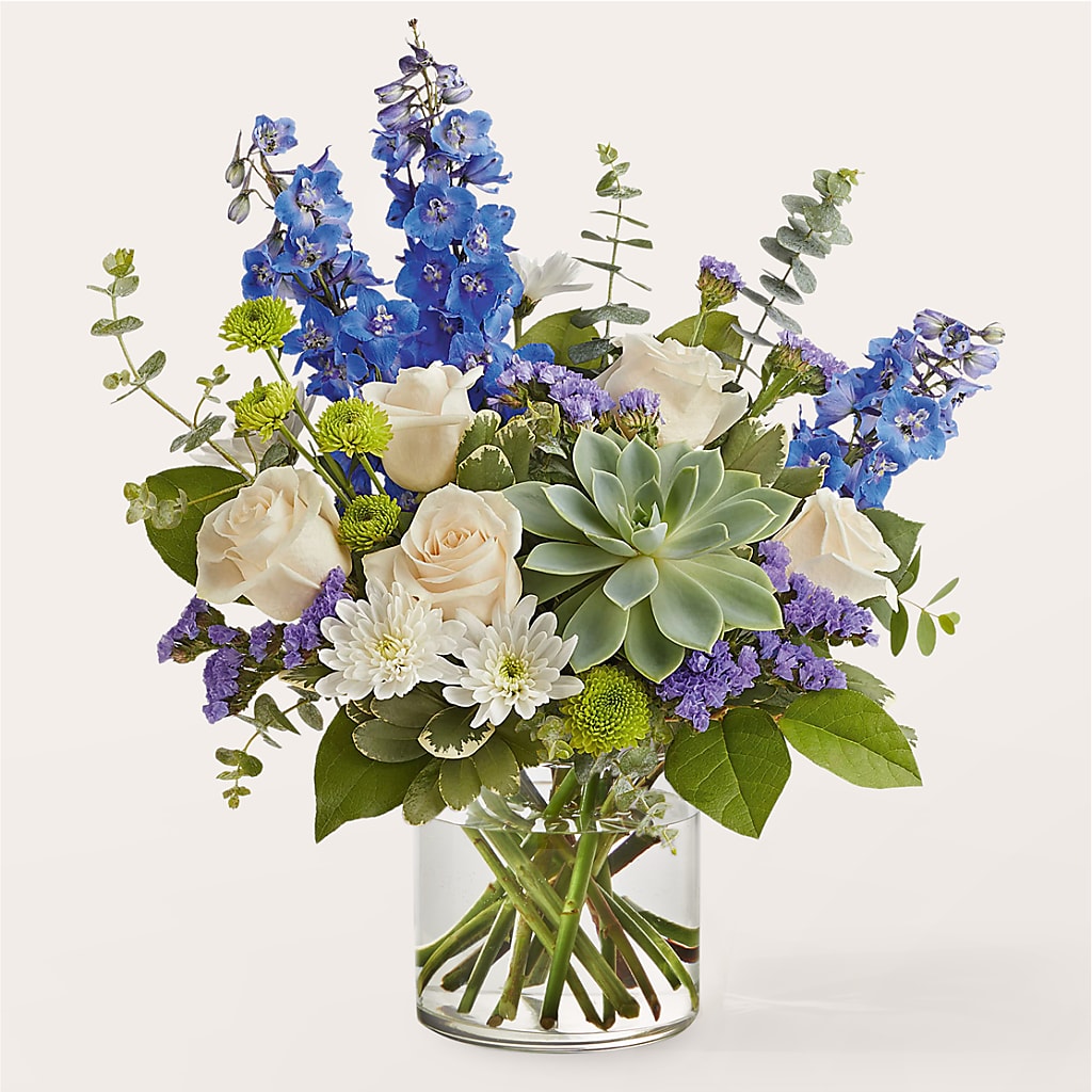Cerulean Waves Bouquet – Blakley Flower Shop Llc, Blakely GA