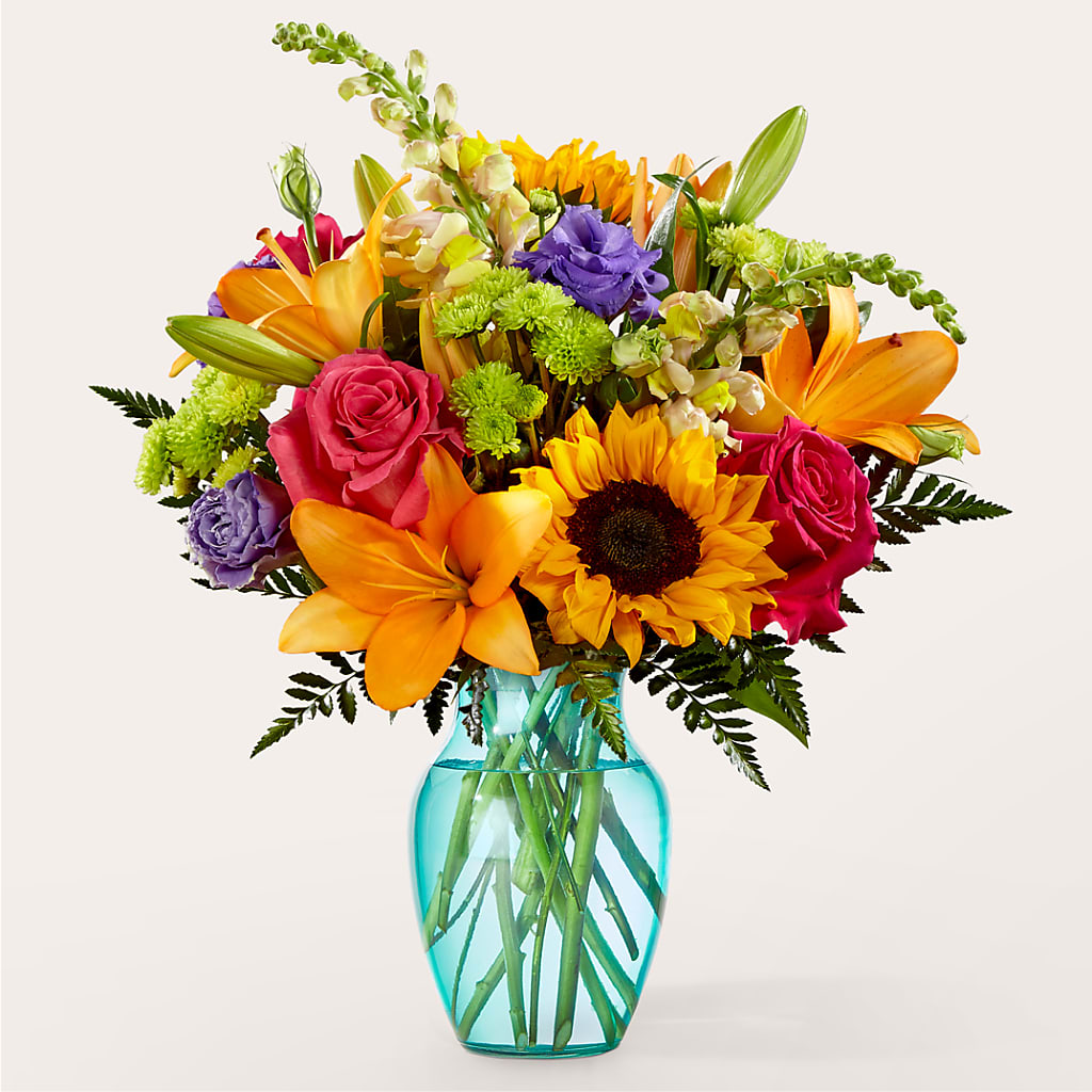 Double Rainbow Bouquet – Blakley Flower Shop Llc, Blakely GA
