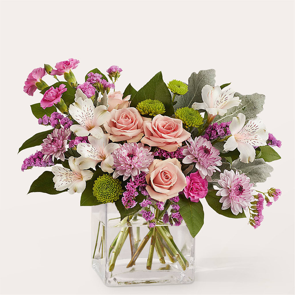 Pink Suede Bouquet – Blakley Flower Shop Llc, Blakely GA