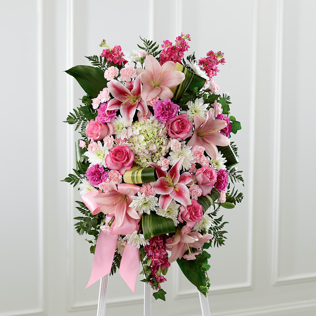Comforting Standing Spray – Blakley Flower Shop Llc, Blakely GA