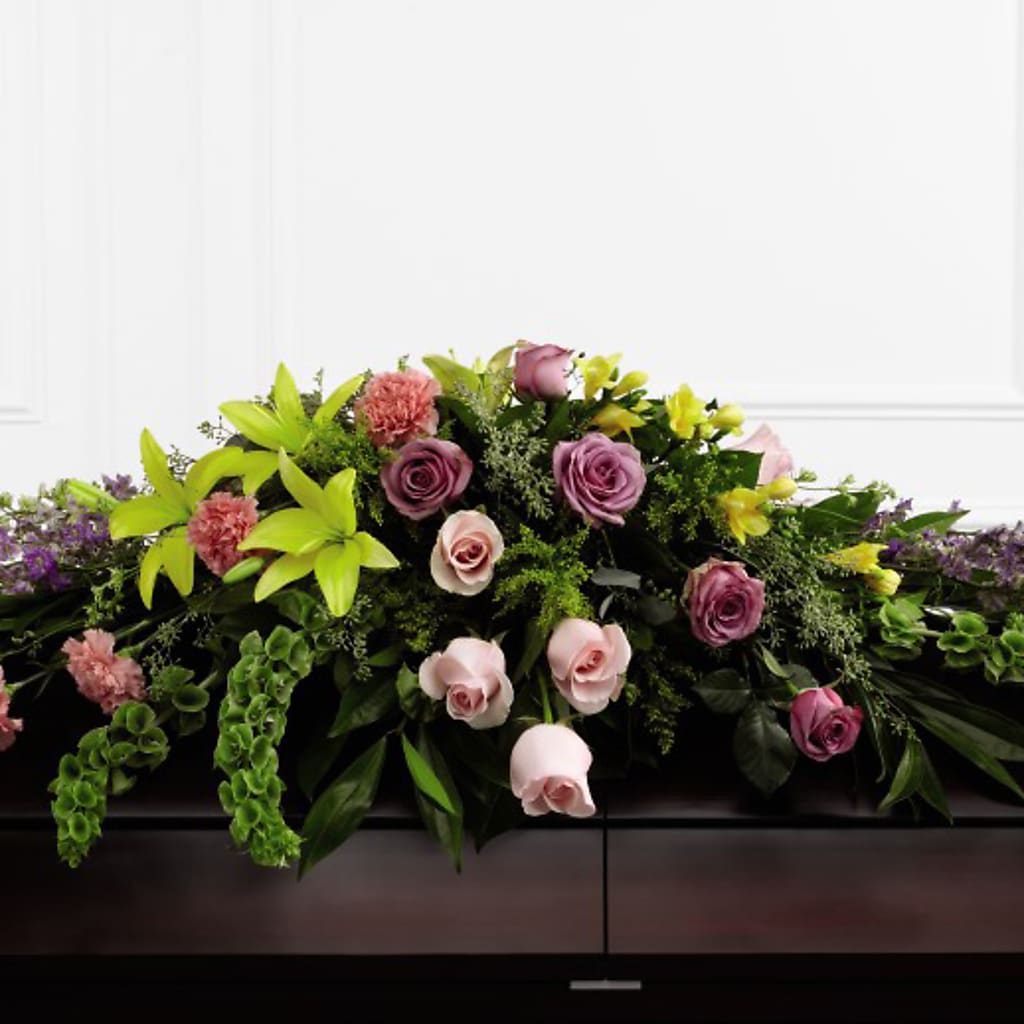 Forever Beloved Casket Spray – Blakley Flower Shop Llc, Blakely GA
