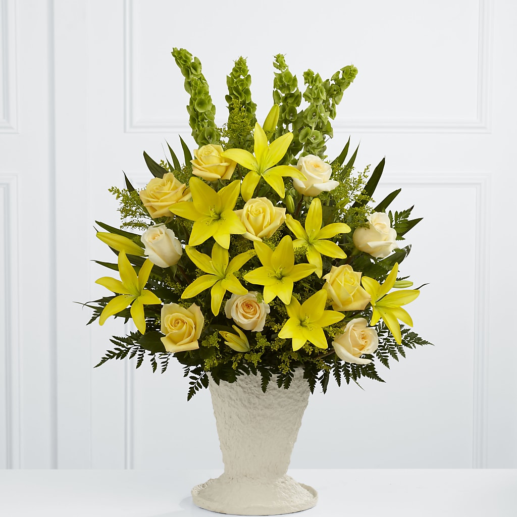 Golden Memories Arrangement – Blakley Flower Shop Llc, Blakely GA