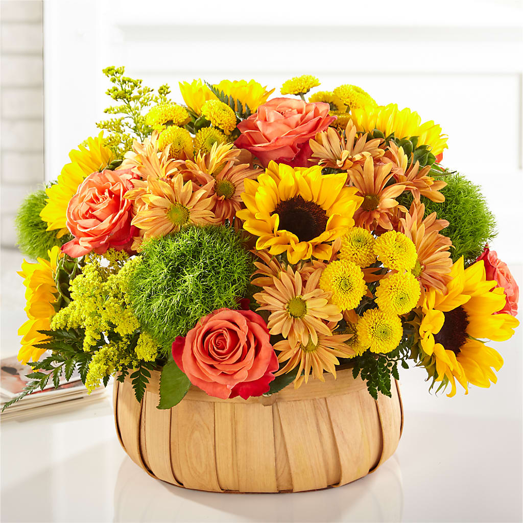 Harvest Sunflower Basket – Blakley Flower Shop Llc, Blakely GA