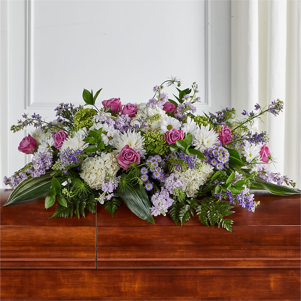 Meadows of Serenity Casket Spray – Blakley Flower Shop Llc, Blakely GA