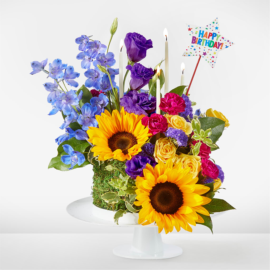 Star of the Day Floral Cake – Blakley Flower Shop Llc, Blakely GA