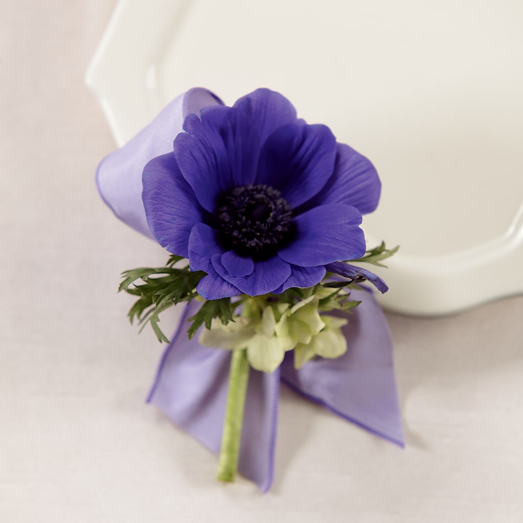 Purple Passion Boutonniere – Blakley Flower Shop Llc, Blakely GA