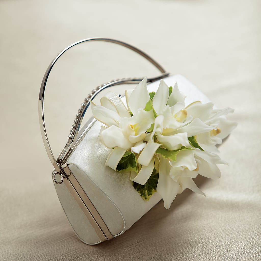 White Purse Decor – Blakley Flower Shop Llc, Blakely GA