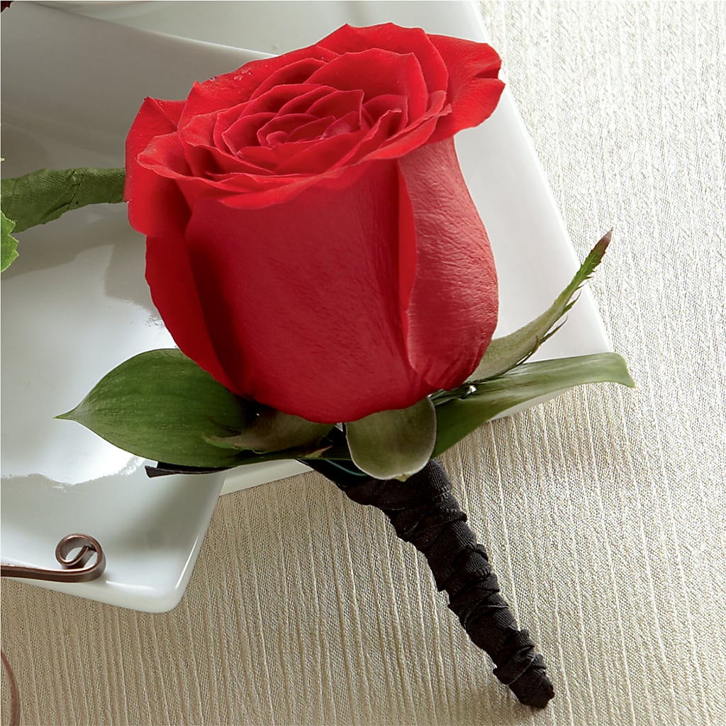 Red Rose Boutonniere – Blakley Flower Shop Llc, Blakely GA