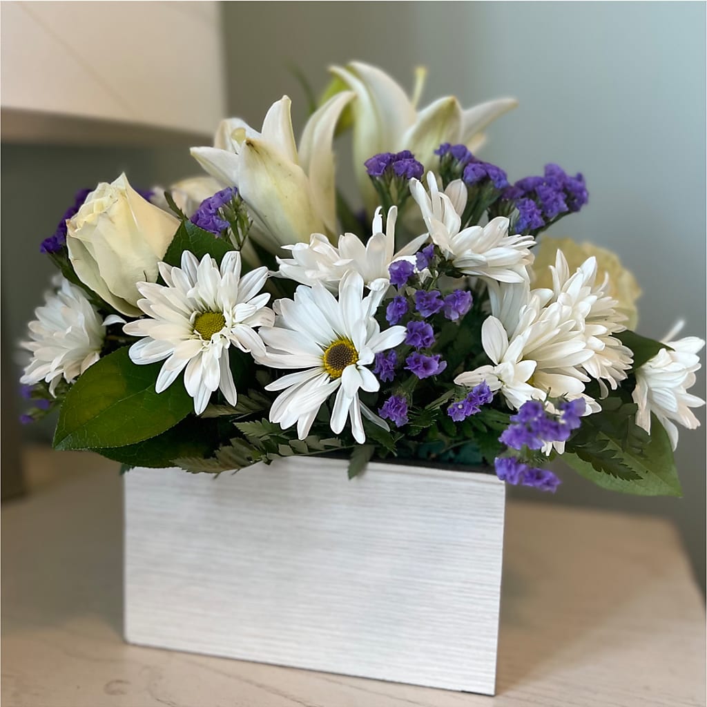 Beyond Blue Box Bouquet –  Blakley Flower Shop Llc, Blakely GA