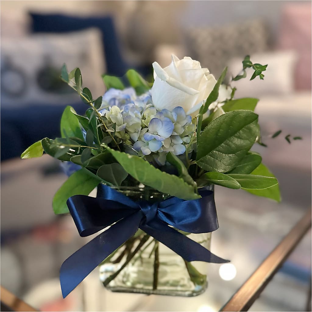 Sky Blue Delight Bouquet –  Blakley Flower Shop Llc, Blakely GA