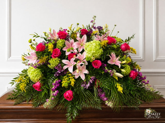 A Beautiful Life Casket Spray
