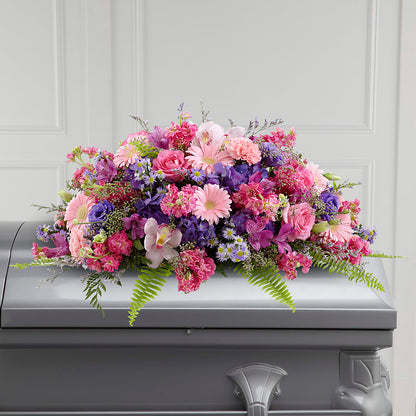 Glorious Garden Casket Spray –  Blakley Flower Shop Llc, Blakely GA