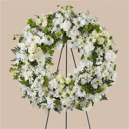 Faithful Wishes Wreath –  Blakley Flower Shop Llc, Blakely GA