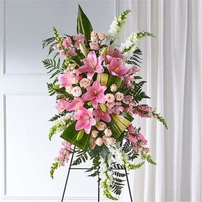 Elegant Embrace Standing Spray –  Blakley Flower Shop Llc, Blakely GA
