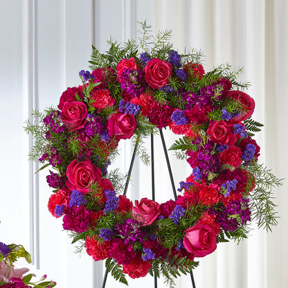 Calming Colors Wreath –  Blakley Flower Shop Llc, Blakely GA