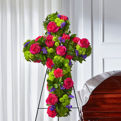 Tribute Rose Floral Cross –  Blakley Flower Shop Llc, Blakely GA